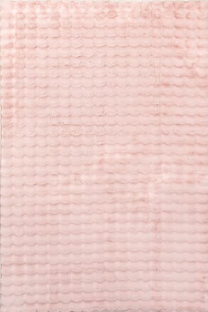 Blush Ivana Checkered Plush Cloud Washable Area Rug | Rugs USA