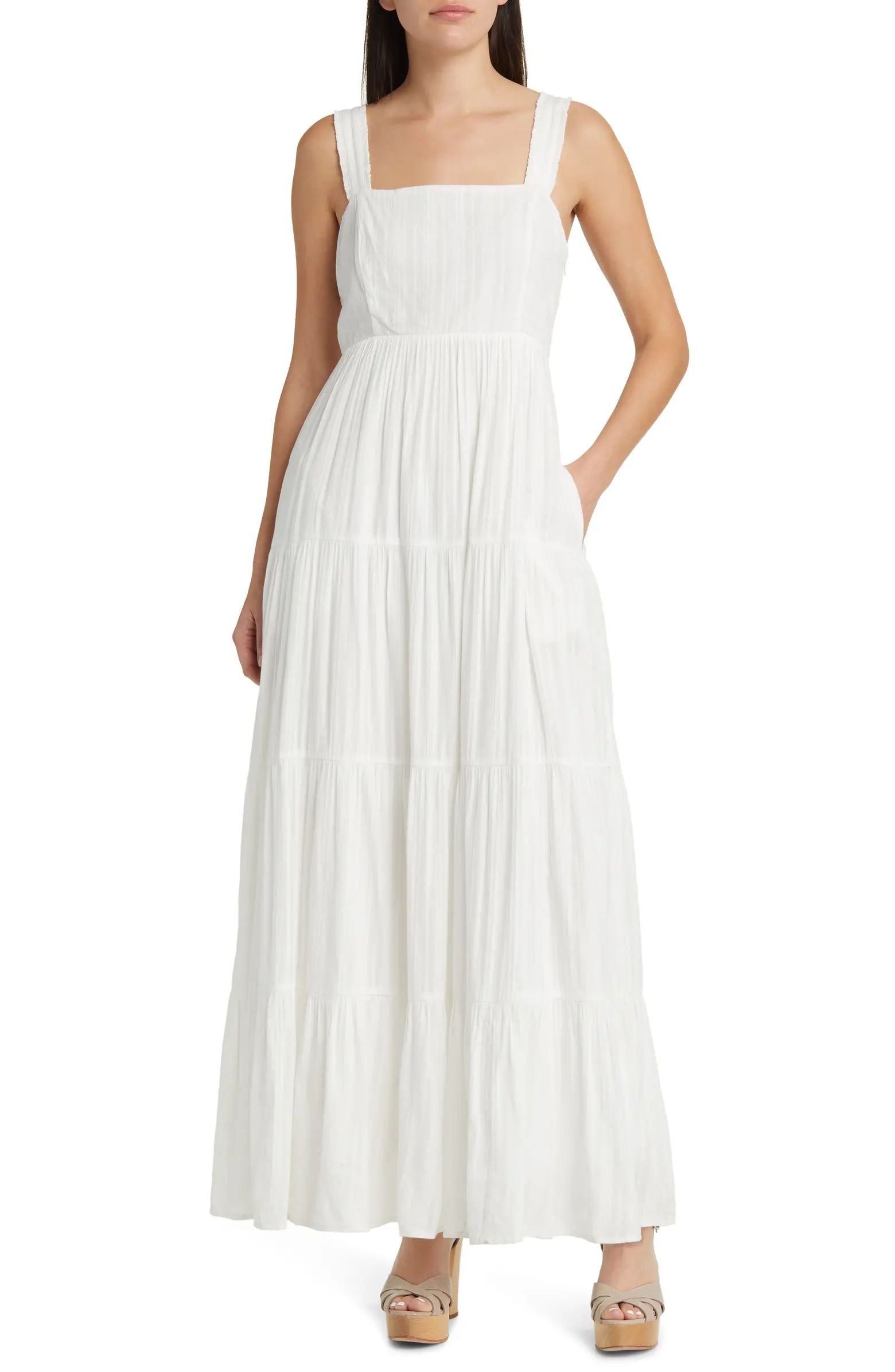 Ginseng Tiered Cotton Maxi Sundress | Nordstrom
