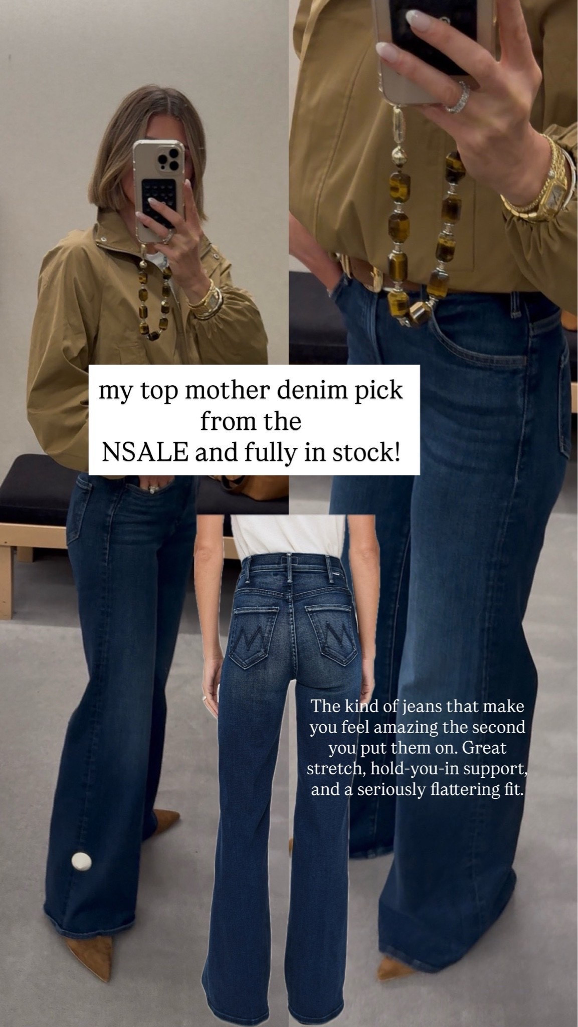 These mother jeans are back in stock! They feel so good on and so flattering 

#LTKsale #LTKjeans