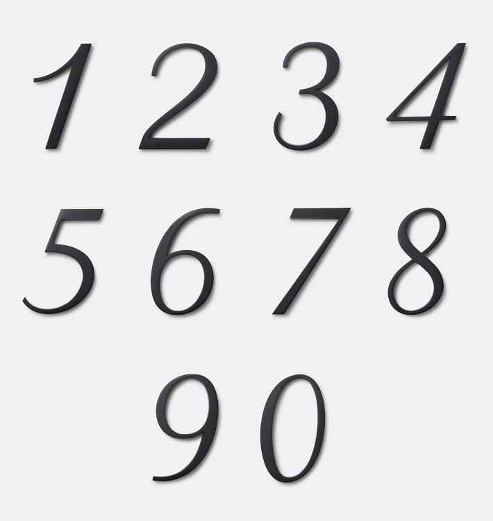 4" Joseph House Number | Rejuvenation