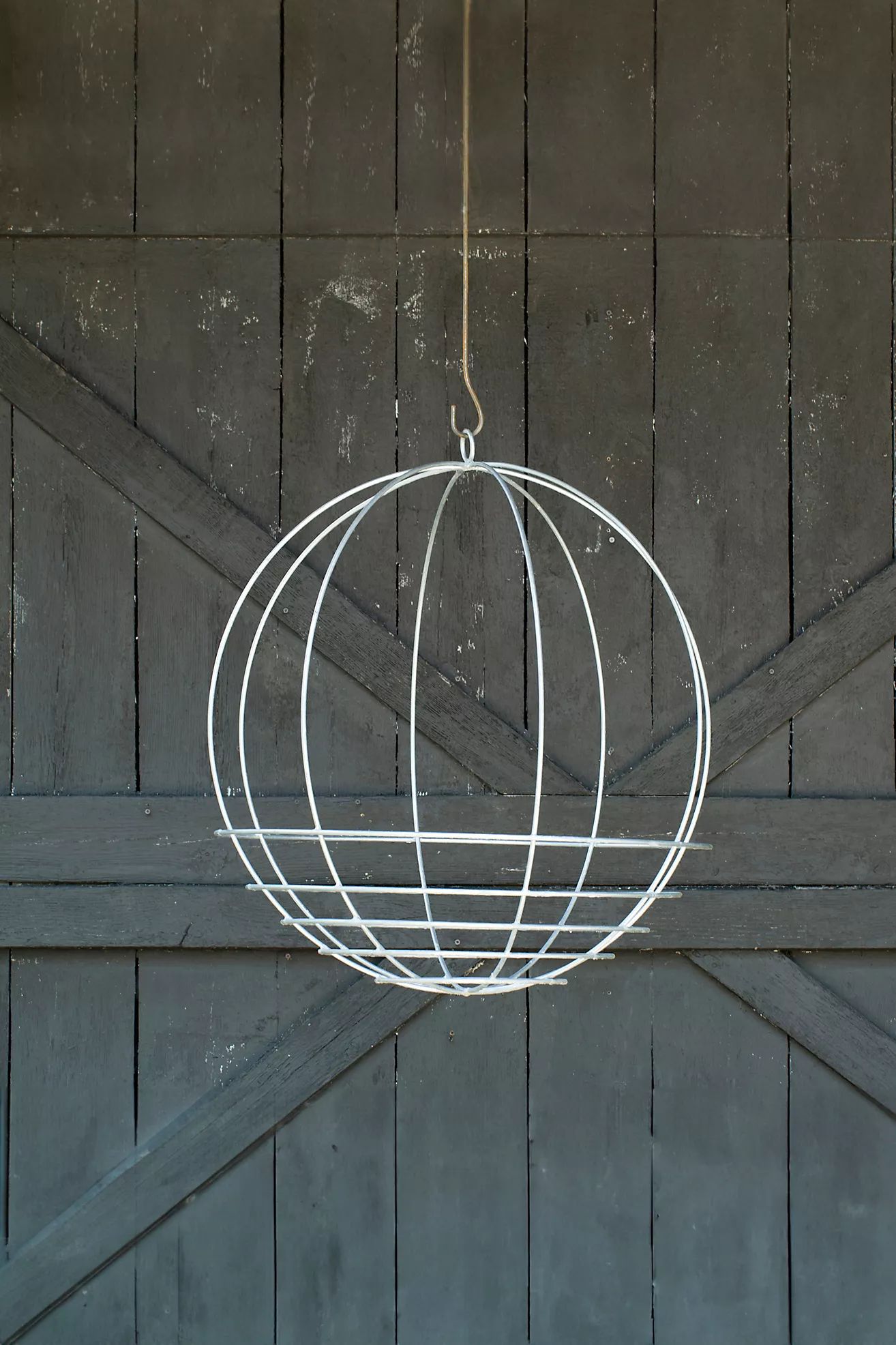 Zinc Sphere Hanging Basket, 18" | Anthropologie (US)