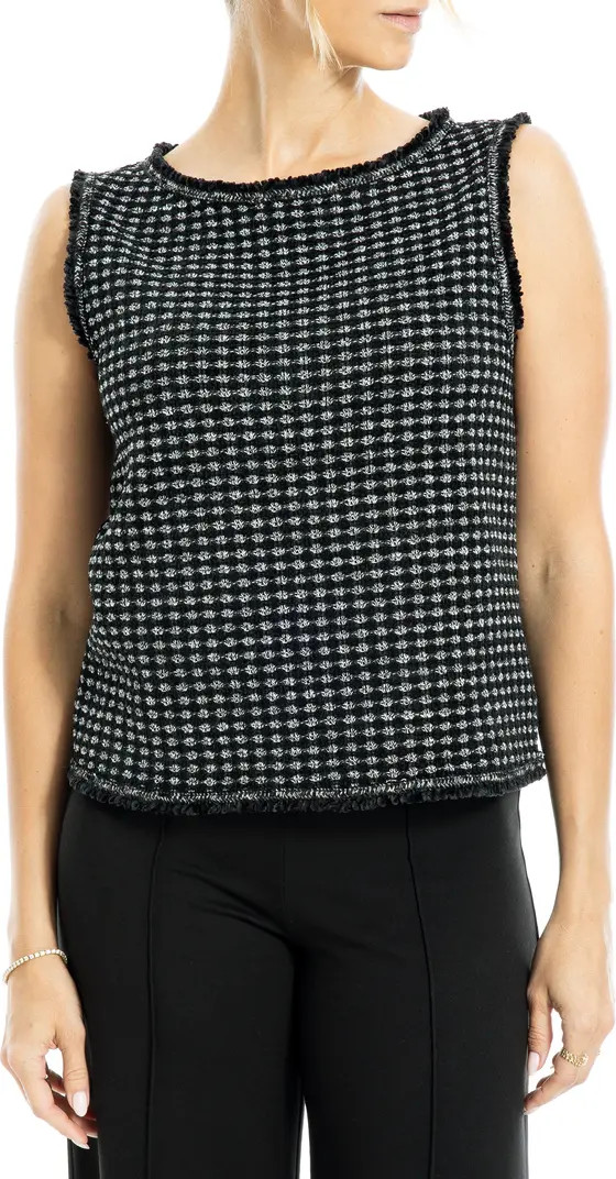 MAX STUDIO Frayed Edge Bouclé Top | Nordstromrack | Nordstrom Rack