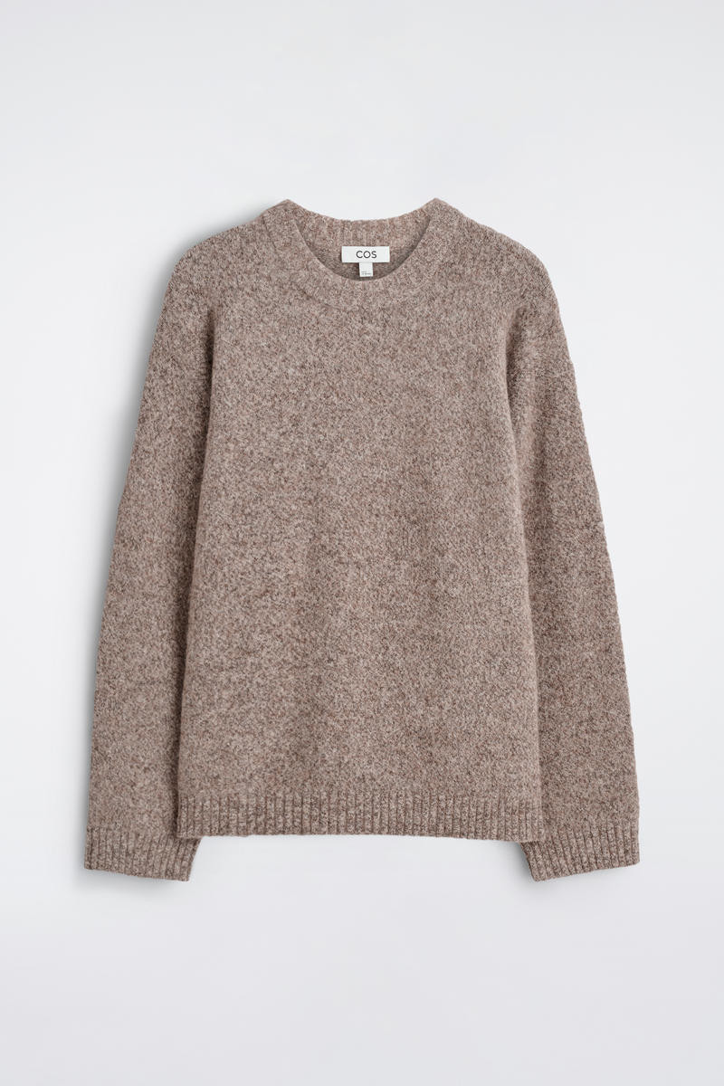 Oversized Alpaca-Blend Crew-Neck Sweater | COS (US)