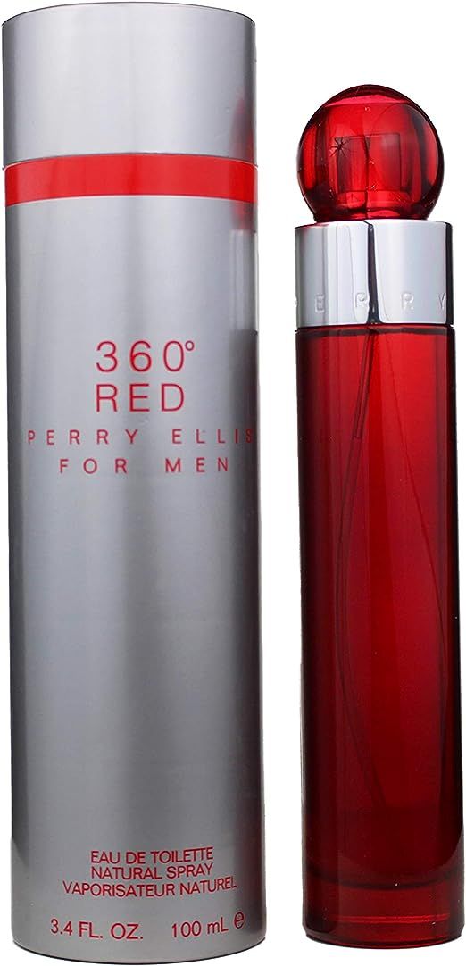 Perry Ellis 360 Red for Men, 3.4 fl oz EDT, Gray | Amazon (US)
