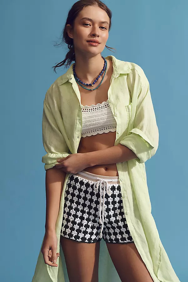 Relaxed Buttondown Linen Tunic | Anthropologie (US)