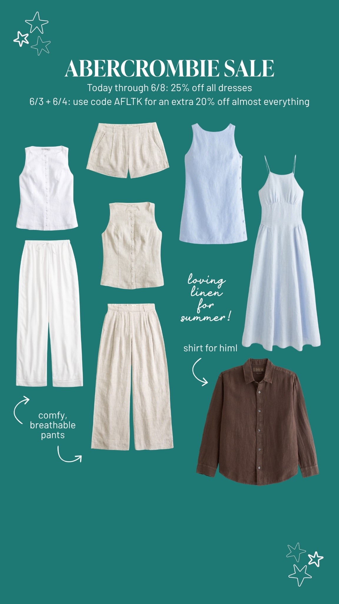 Abercrombie sale finds! use code AFLTK for extra 20% off 🌸