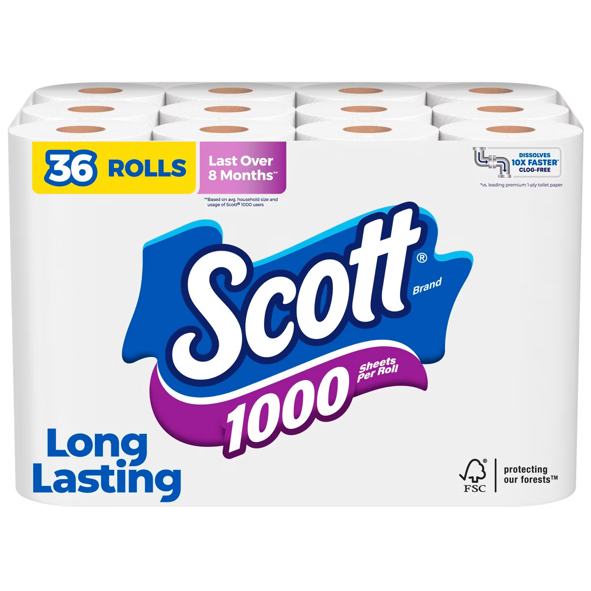Scott 1000 Septic-Safe 1-Ply Toilet Paper | Target