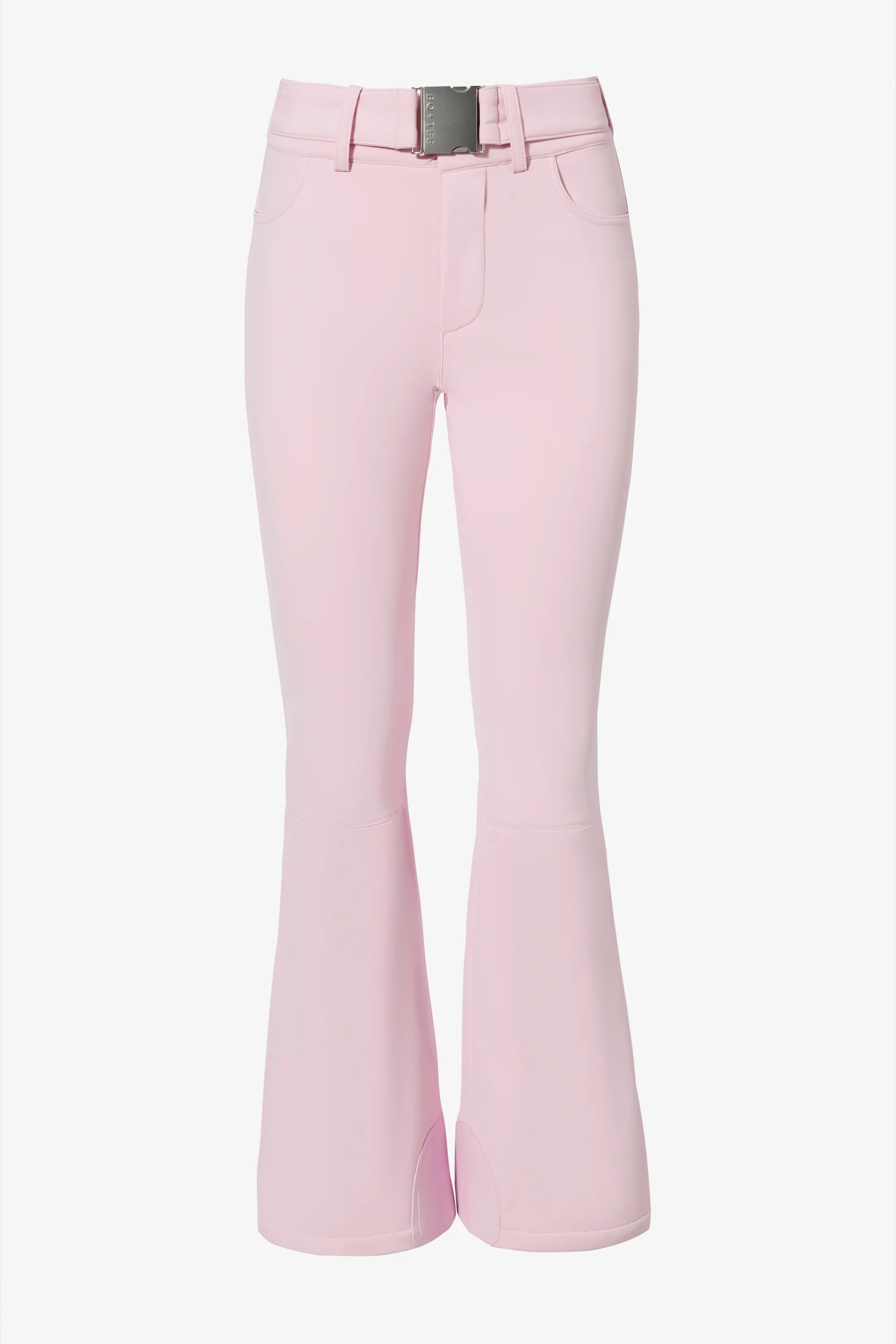 Waterproof Belted Ski Salopettes in Powder Pink | Oh Polly
