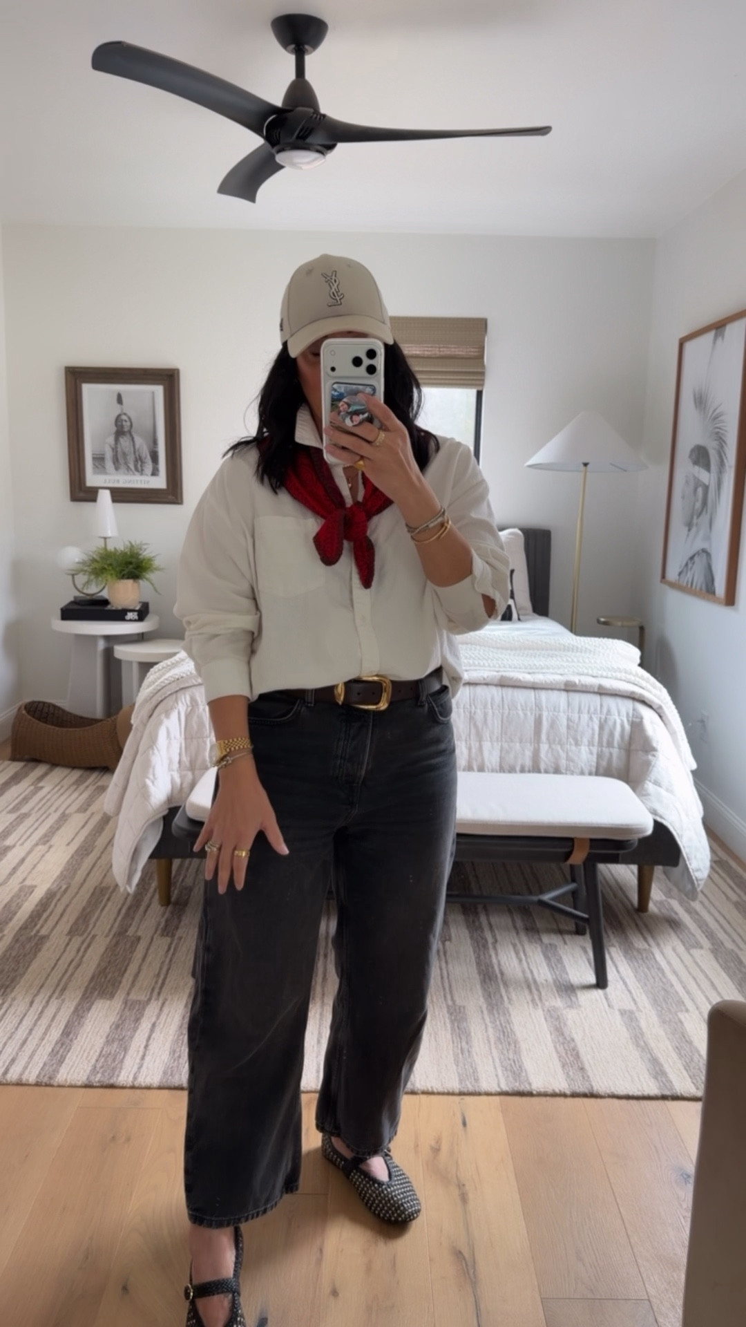 Top size medium (it’s oversized), belt size medium (it runs big), jeans size 30 (I’m a size 10), shoes fit tts (I’m a 9.5/10 and did a 9.5). 

#LTKOver40 #LTKSaleAlert #LTKWorkwear