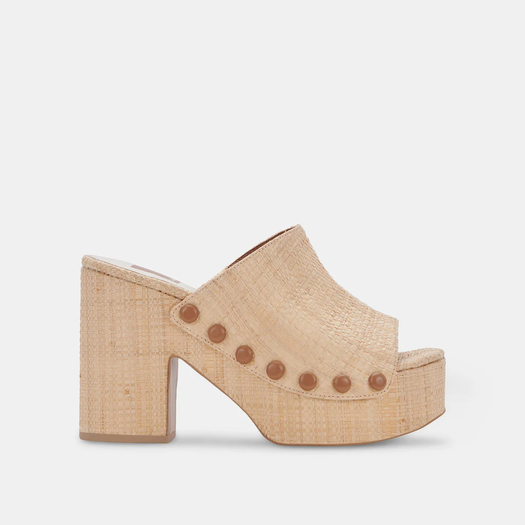 EMOL HEELS LT NATURAL RAFFIA | DolceVita.com