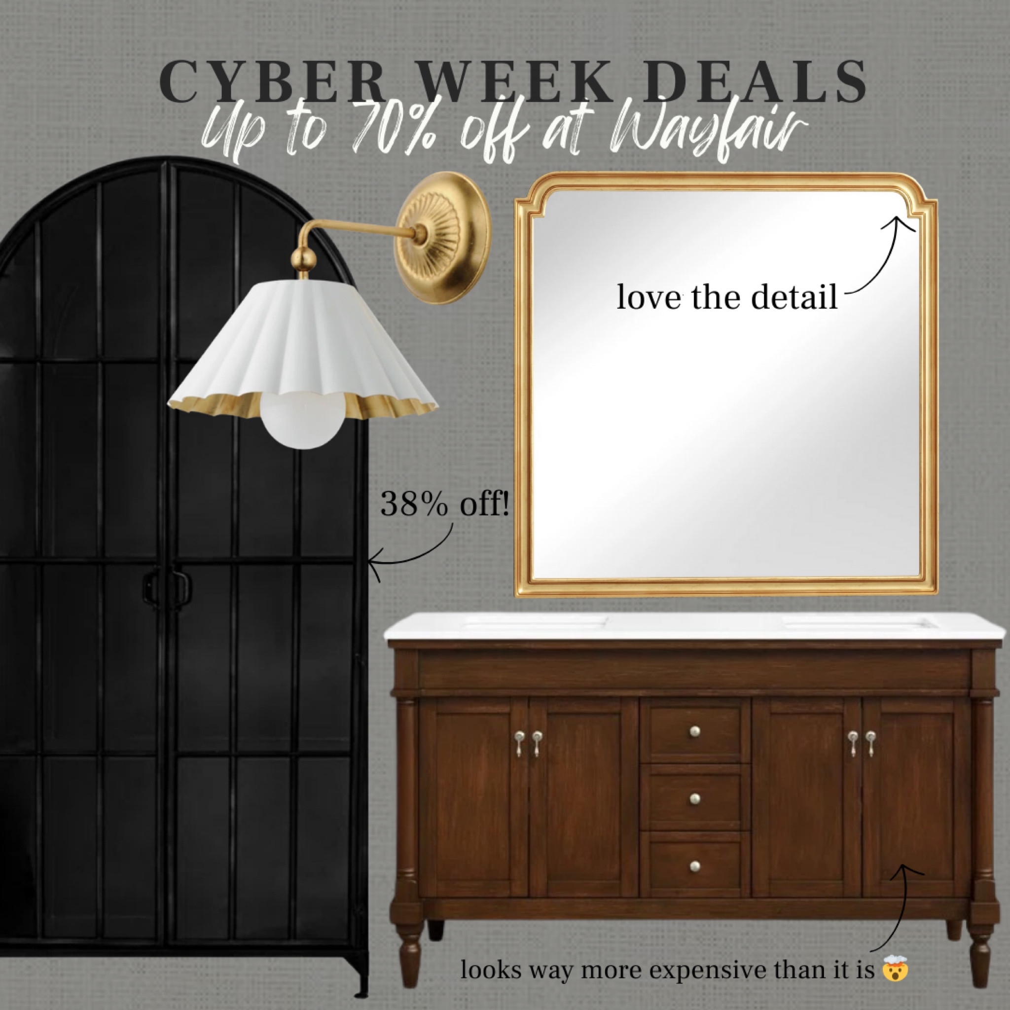 Wayfair’s Cyber Week deals are here and they’re too good to miss! Enjoy up to 70% off plus free and fast shipping on EVERYTHING 🙌🏻

@wayfair #wayfair #wayfairpartner#LTKCyberWeek 

#LTKHome #LTKSaleAlert