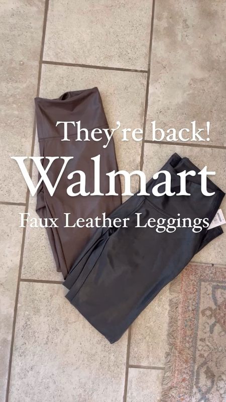 Comment “LINK” to get links sent directly to your messages. Wohoo @walmartfashion brought back the faux leather leggings. High sell out risk- y’all loved these last year $15 and come in black/brown - true sizing ✨ 
.
#walmartpartner #walmart #walmartfashion #walmartfinds #fauxleatherleggings #leggings #lookalikes #lookalike 

#LTKsalealert #LTKfindsunder50 #LTKfindsunder100