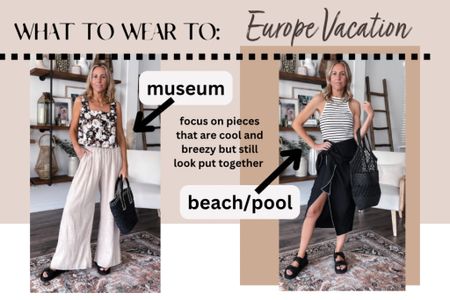 What to wear on a European vacation.  Museum and beach outfits 


#LTKunder50 #LTKFind #LTKstyletip