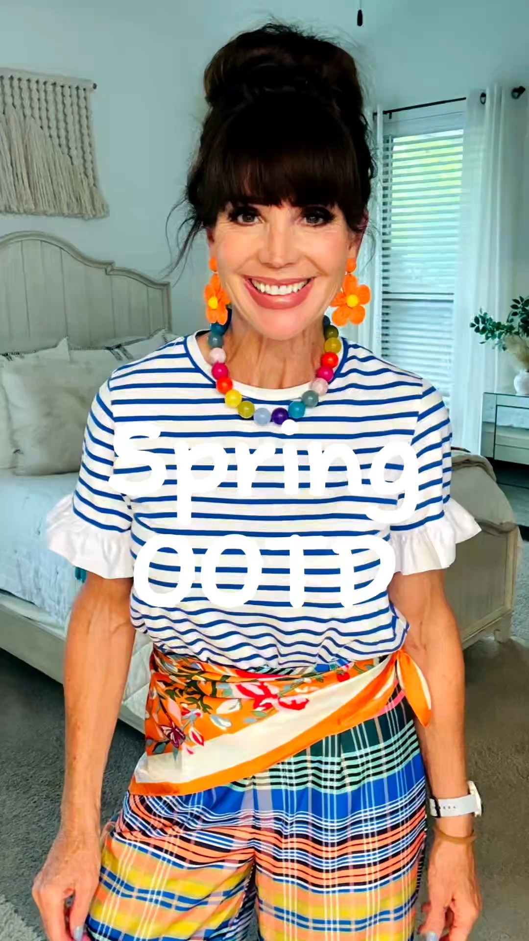 Over 55 spring OOTD with my dog judging my choices! 🤣 this was a fun fit and super comfy for running around with the littles!!! 

#LTKOver40 #LTKdayinmylife #LTKootd