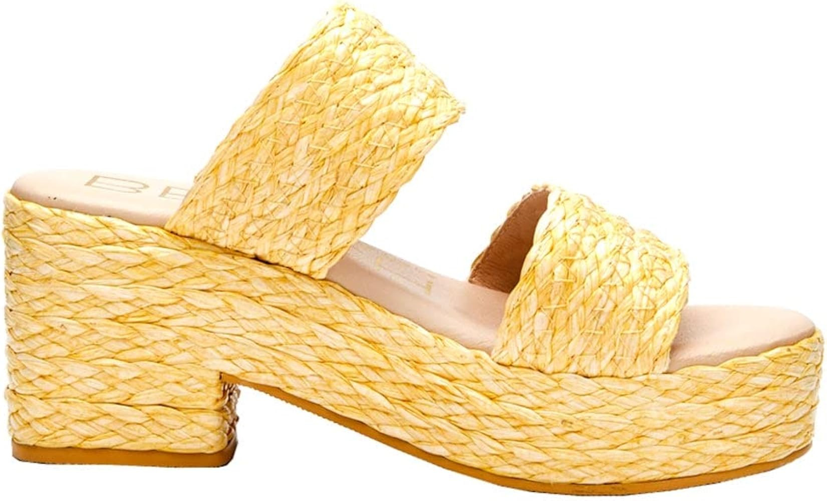 BEACH by Matisse Womens Ocean Ave Platform Sandals Casual Low Heel 1-2" - Yellow - Size 9 M | Amazon (US)