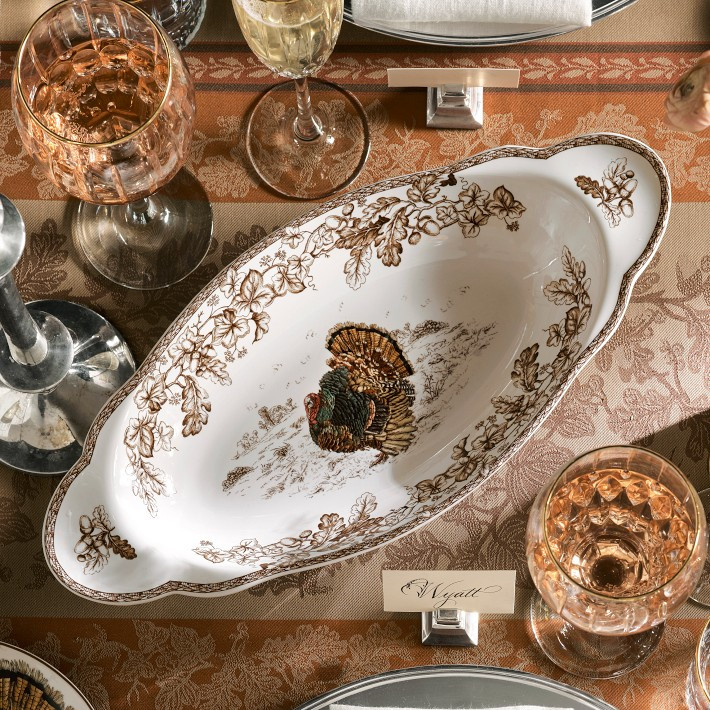 Plymouth Turkey Serving Platter with Handles | Williams-Sonoma