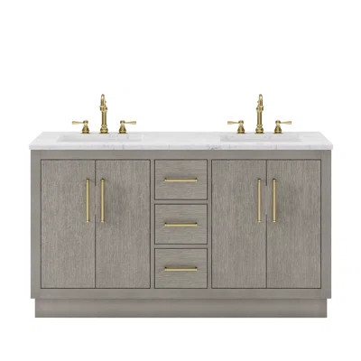 Hugo 60" Double Bathroom Vanity Set | Wayfair North America