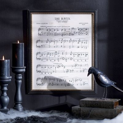 Framed Raven Music Wall Art | Grandin Road