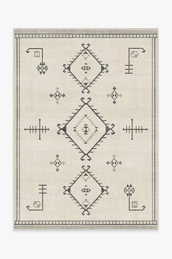Damali Black & White Rug | Ruggable