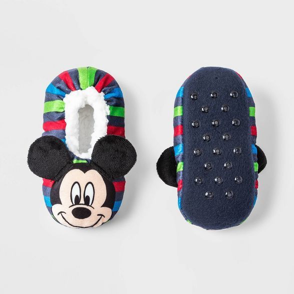 Toddler Boys' Mickey Mouse Slipper Socks - White | Target