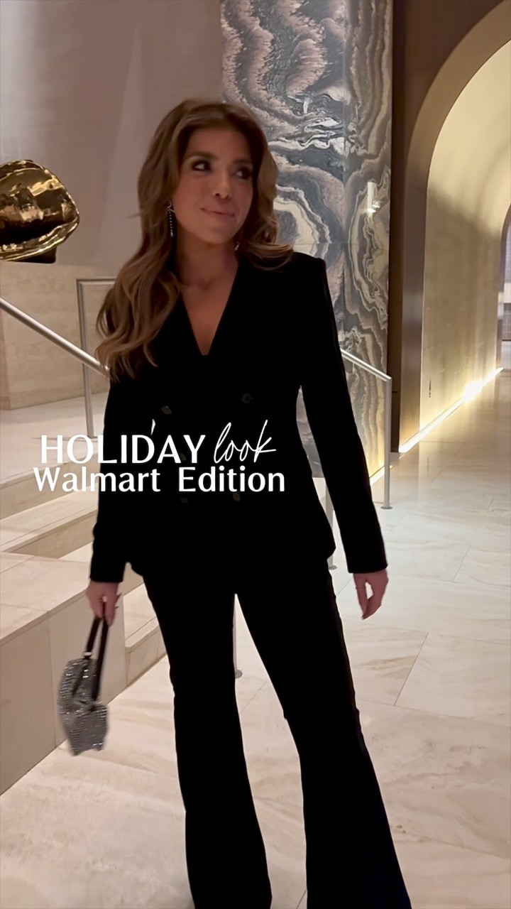 Walmart Holiday look for the Walmart Fashion Event in NYC ✨🫶🏻 wearing the Sofia velvet blazer and matching pants in a size small, fit true to size. Finished off the look with amazon accessories 🖤

I know this set is selling out quickly so, I’ve linked similar velvet suits perfect for the Holiday season 🎄

Madison Payne, Walmart fashion, Madison Payne Walmart, Amazon, found it on Amazon, Amazon fashion 

#LTKparties #LTKHoliday #LTKSeasonal