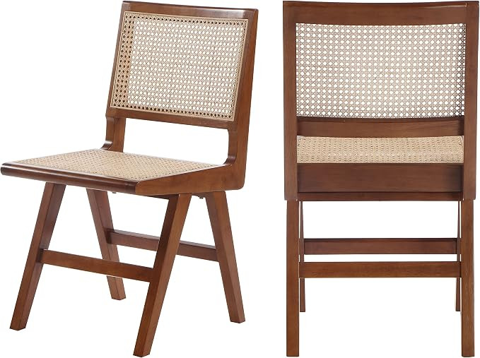 Meridian Furniture 588Walnut-SC Preston Collection Mid-Century Modern Dining Side Chair, Solid Wo... | Amazon (US)