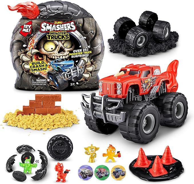 Smashers Monster Truck Surprise (Dino Truck) by ZURU Boys with 25 Surprises Collectible Monster T... | Amazon (US)