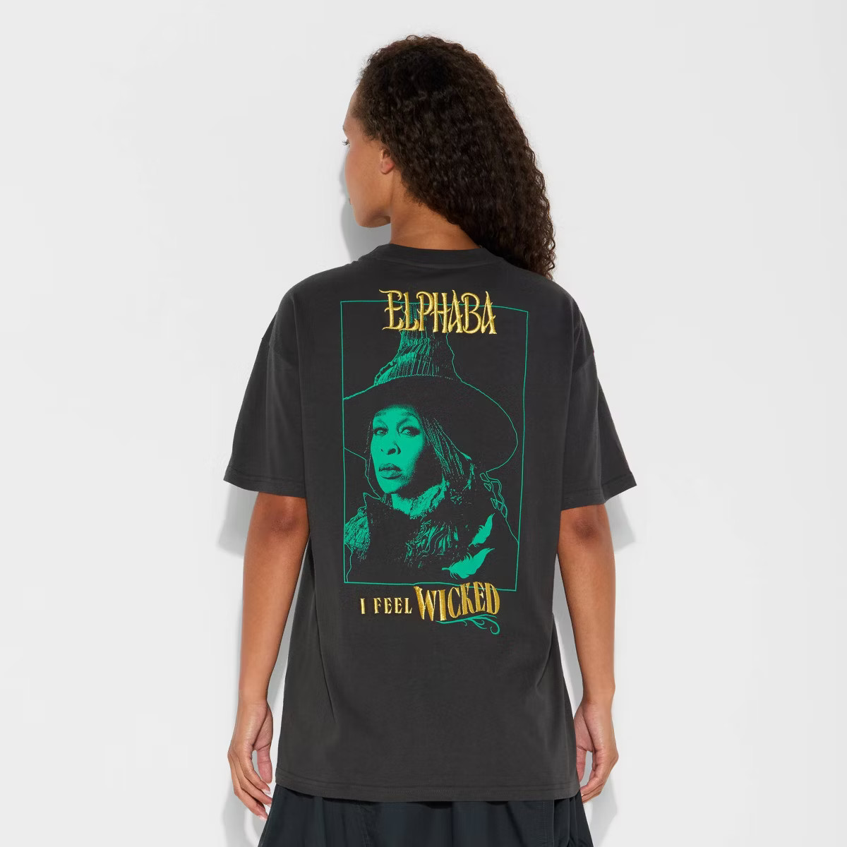 Women's Wicked Elphaba Graphic T-Shirt - Black XXS | Target