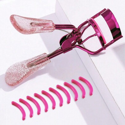 1 Eyelash Curler +10 Silicone Pad, Portable Eyelash Curler Does Not Hurt Eyelashes, Used For Curling And Shaping, Lifting Eyelashes, Making Eyes Look | SHEIN