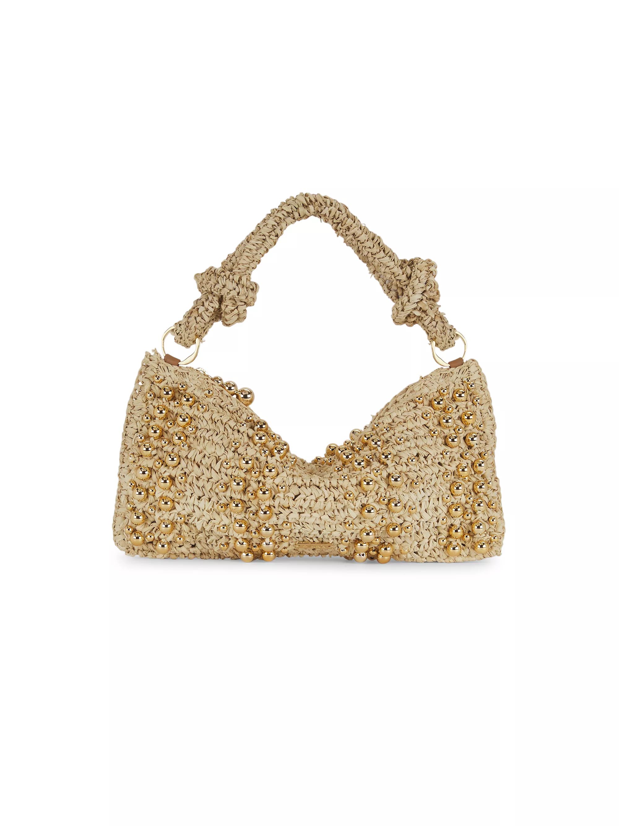 Hera Nano Raffia Shoulder Bag | Saks Fifth Avenue