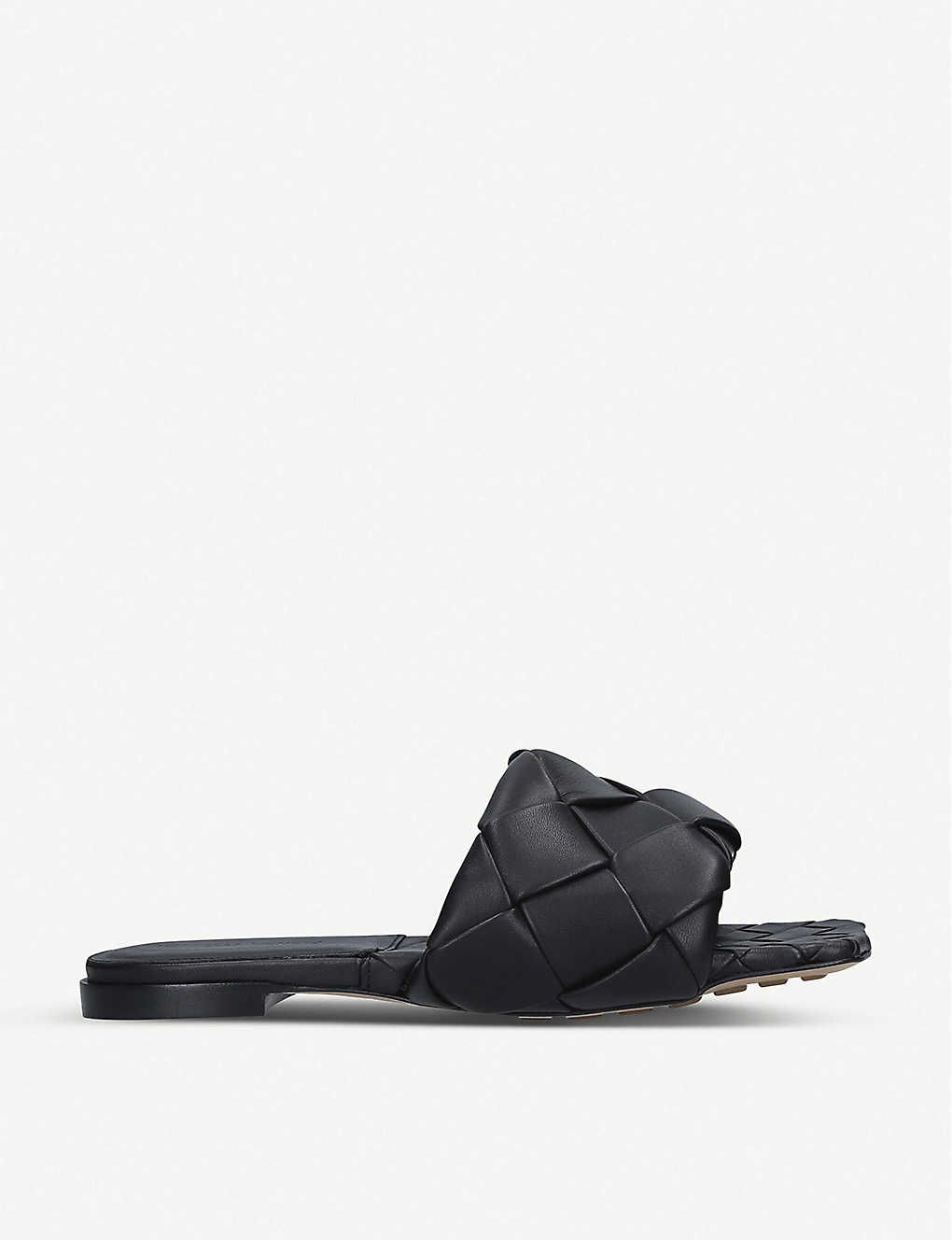Lido Intrecciato flat leather sandals | Selfridges
