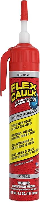 Flex Caulk, Waterproof & Weatherproof Hybrid Polymer Sealant, Strong, Paintable, Indoor, Outdoor,... | Amazon (US)