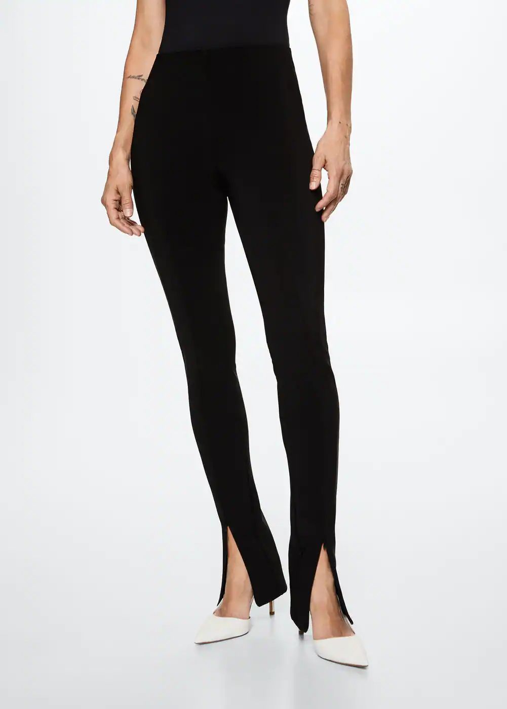 Slit hem leggings -  Women | Mango United Kingdom | MANGO (UK)