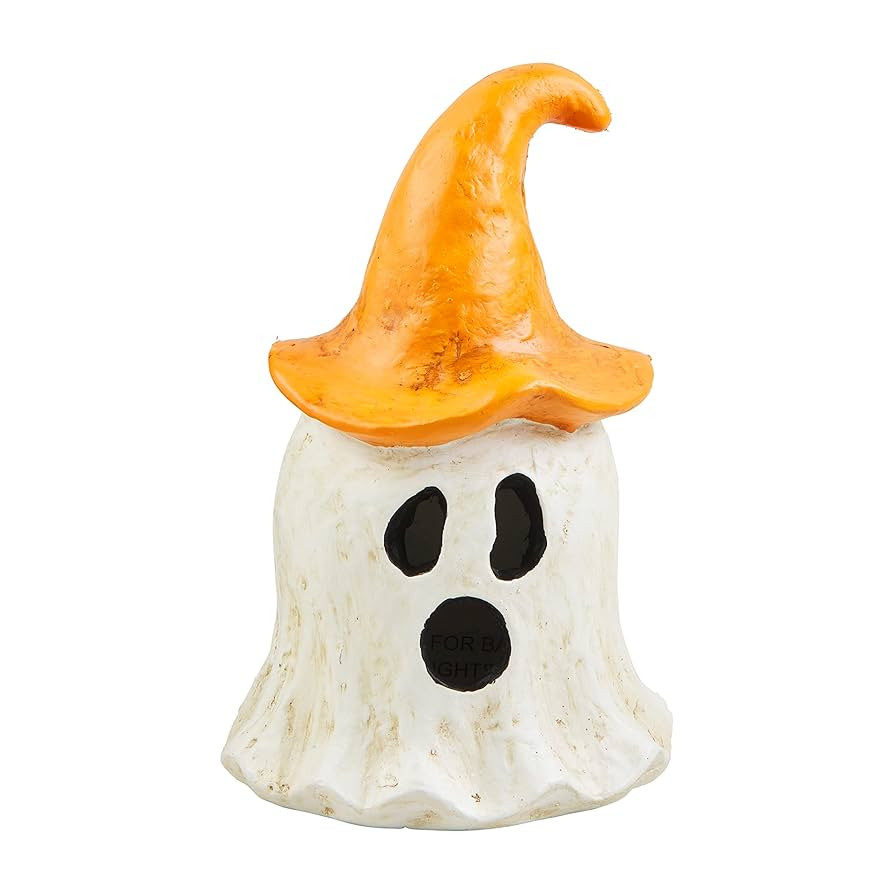 Mud Pie Witch Lantern, Orange Ghost, 3.75" x 6.75" | Amazon (US)