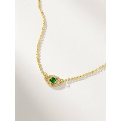 Uncommon James Evil Eye Pavé Necklace Gold | Target
