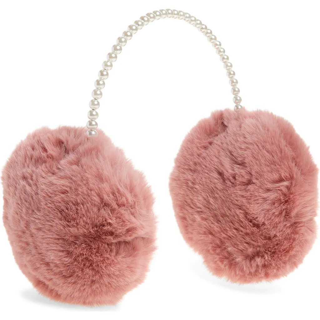 Tasha Faux Fur Earmuffs in Pink at Nordstrom | Nordstrom