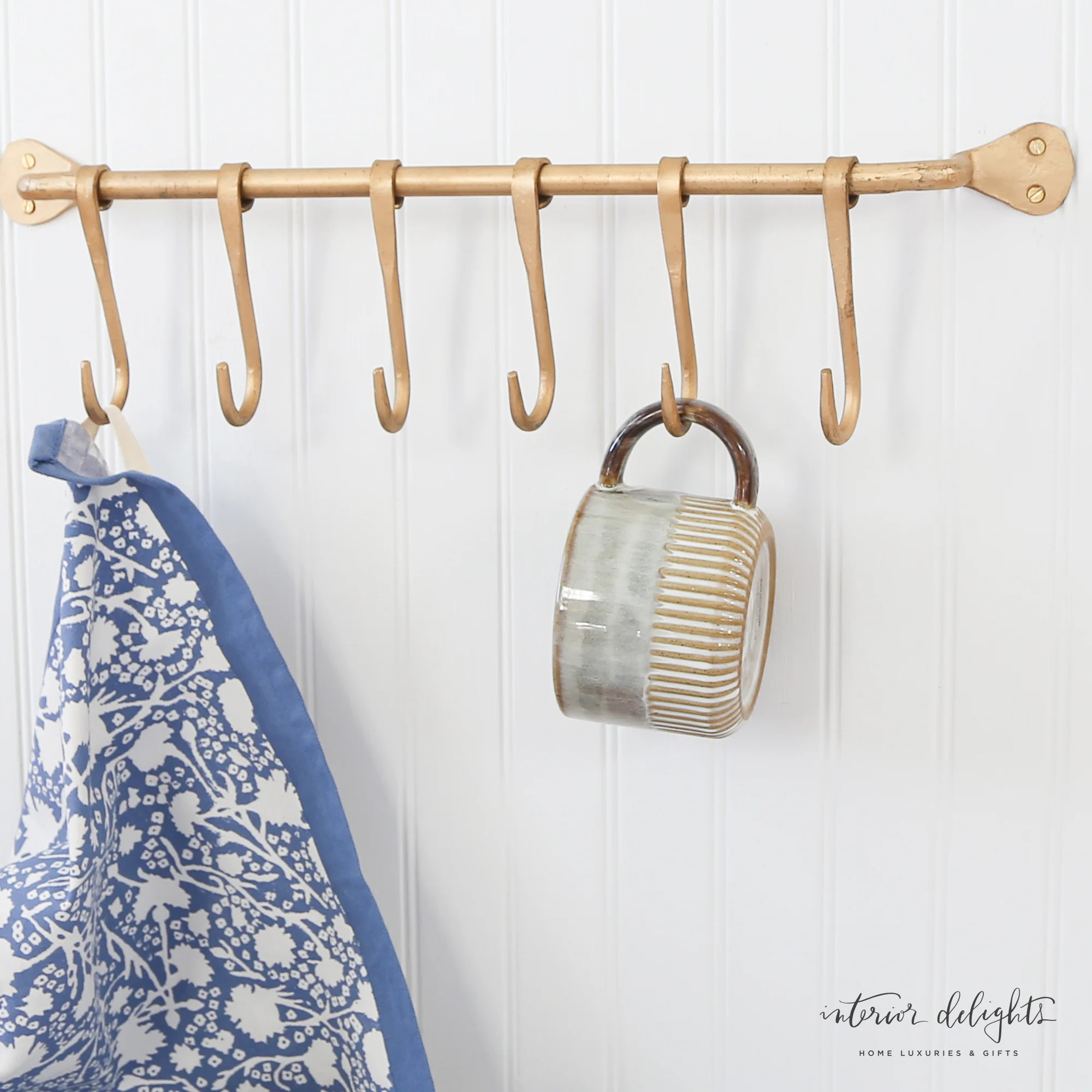 Gold Iron Wall Hook | Interior Delights