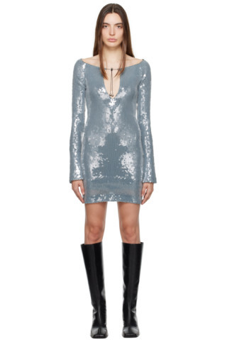 Blue Solare Minidress | SSENSE