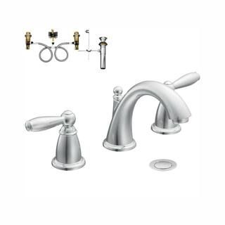 Brantford 8 in. Widespread 2-Handle High-Arc Bathroom Faucet Trim Kit in Chrome (Valve Included) | The Home Depot