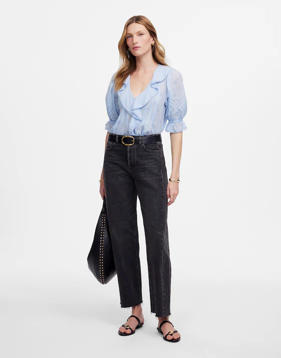 Pieced Barrel-Leg Jeans | Madewell | Madewell