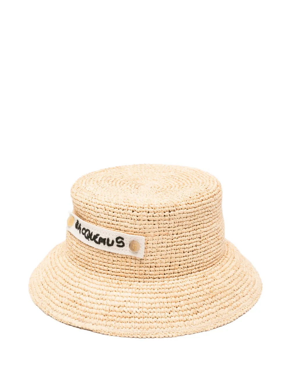 Jacquemus The Plage logo-patch Raffia Hat | Neutrals | FARFETCH UK | Farfetch Global