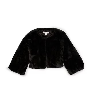 GB Social Little Girls Faux Fur Jacket | Dillard's | Dillard's