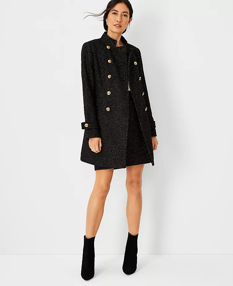 Tweed Military Coat | Ann Taylor (US)