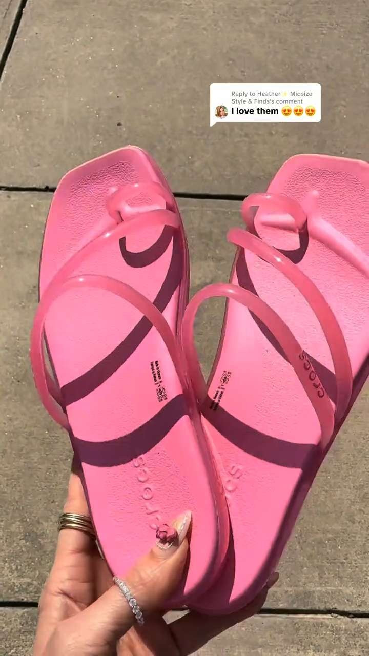 These jelly toe loop sandals have that glossy finish that makes them feel a bit more fun than basic

#LTKFinds #LTKShoeCrush #LTKStyle
#CrocsStyle #JellySandals #SummerStyle #earnscommissions 

 #LTKootd #LTKSeasonal #LTKTravel