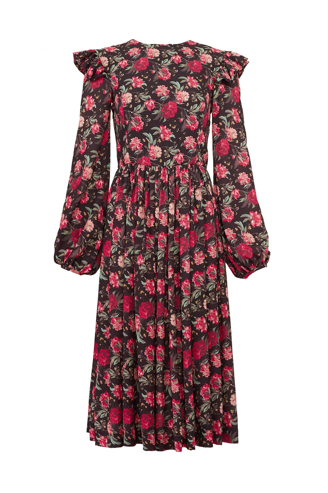 Alcoolique Black Floral Linda Dress | Rent The Runway