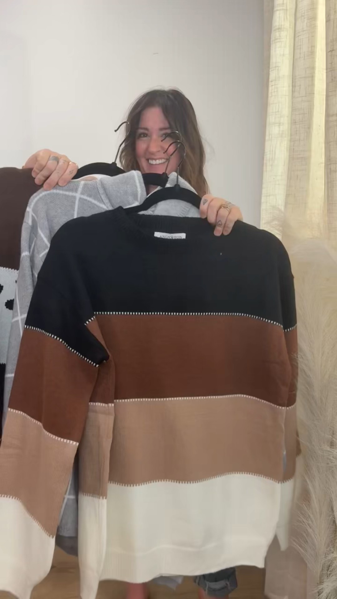 3 sweaters that aren’t basic solid color! Wearing medium in every sweater! In the colorblock ones I got the style “black” and “2143 khaki” 5’1 size 8!

#LTKFindsUnder50 #LTKootd #LTKPetite