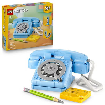 LEGO Creator 3 in 1 Retro Telephone Kids Building Toy, Easter Basket Gifts for Girls & Boys, 31174 | Target