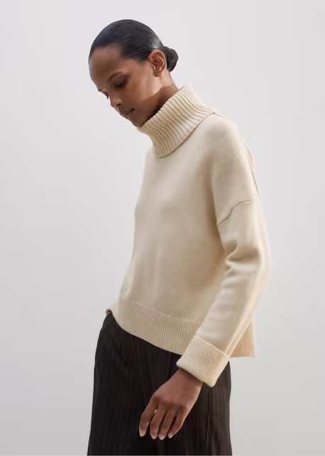Merino Cashmere Curved Hem Jumper + Snood | ME+EM Global (Excluding US)