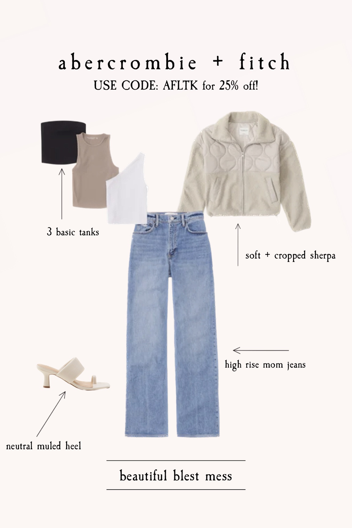 Fall staples from Abercrombie + Fitch! 🍂

Ltk sale + fall sale + Abercrombie and Fitch + Sherpa + high rise jeans + heels + mules + tanks + sale alert + fall staples + fall ootd=

#LTKSale #LTKsalealert #LTKSeasonal
