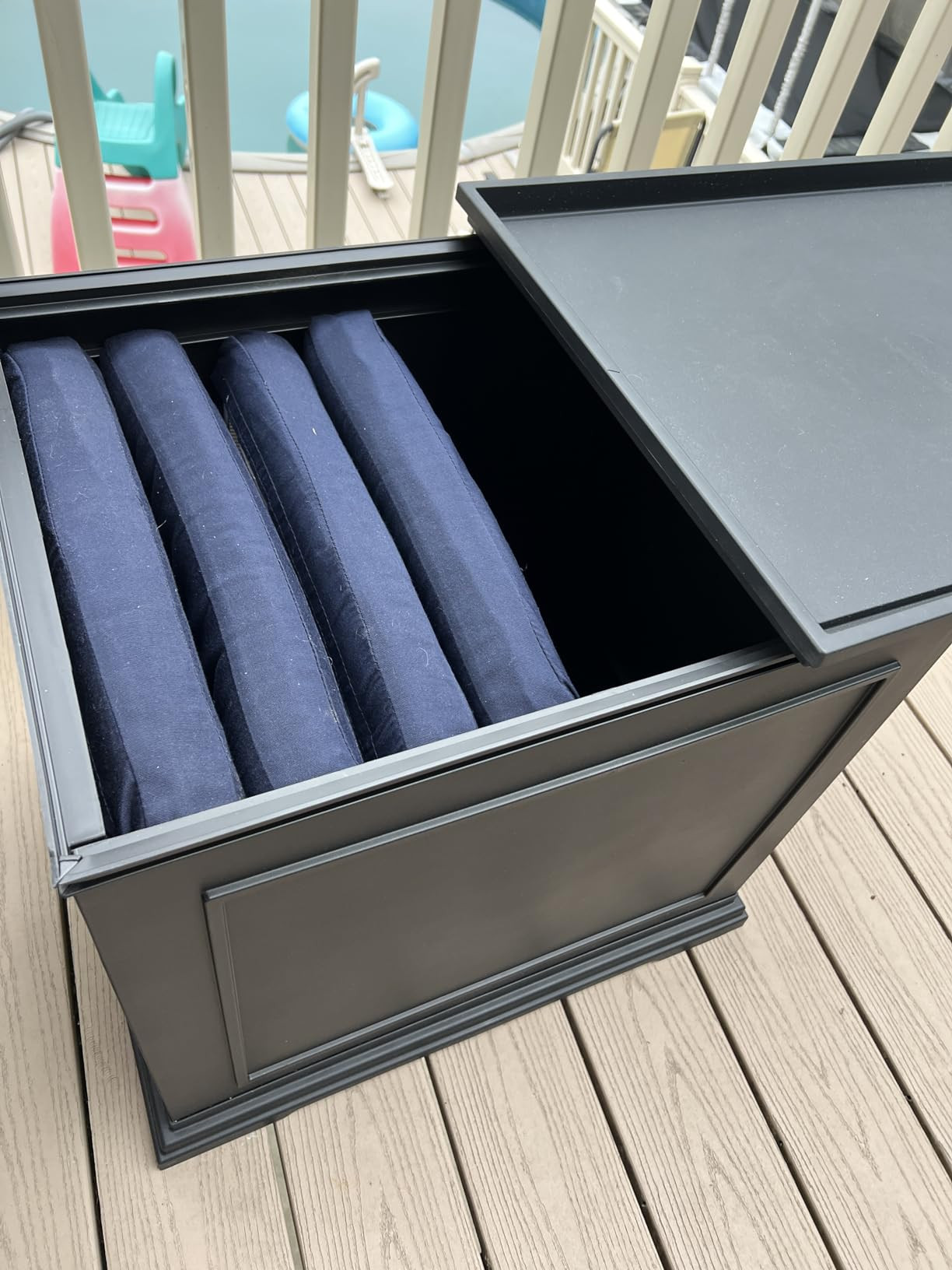 Veradek Brixton Tray Table - 2-in-1 Outdoor Side Table with Storage and Tray for Patio/Porch | Durable All-Weather Resistant | Classic & Functional | Amazon (US)